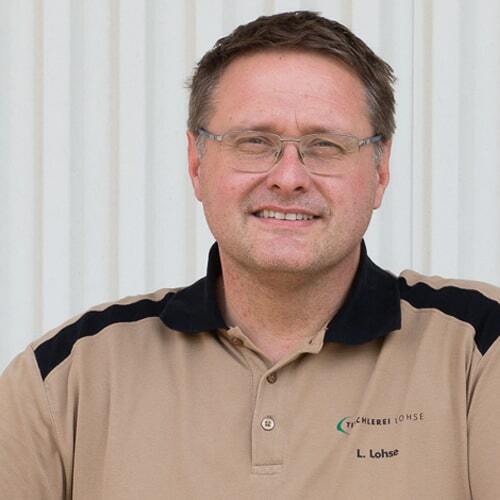Portraitbild Portraitbild von Mitarbeiter der Tischlerei Lohse