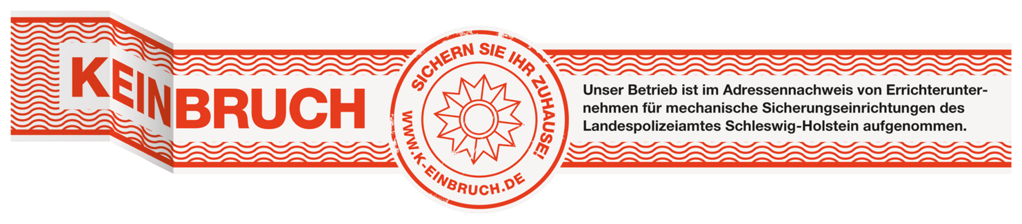 Kein Einbuch Einbruchschutzsiegel