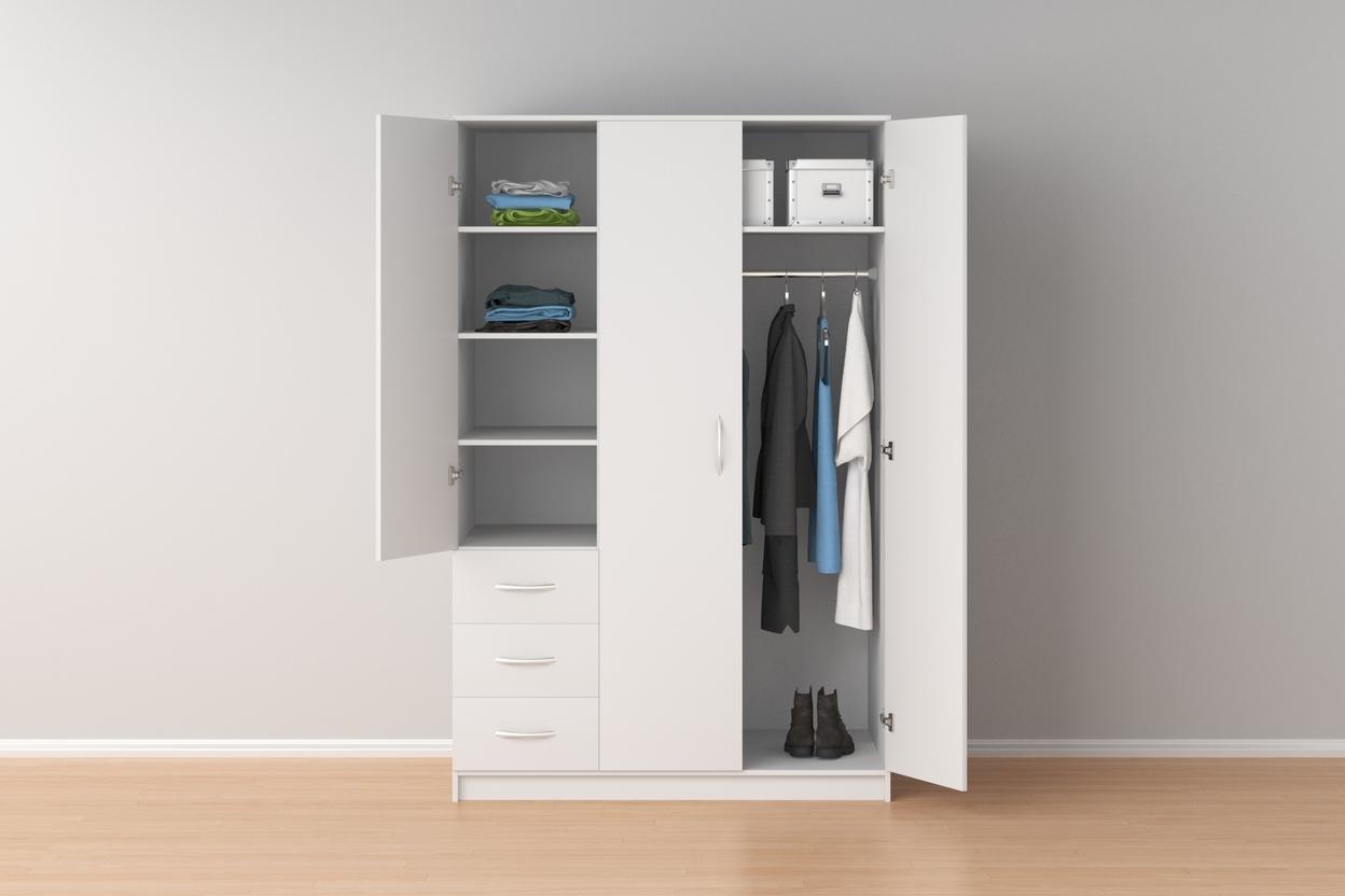 Möbelplaner - Kleiderschrank selbst planen Kleiderschrank mit Türen und Schubladen